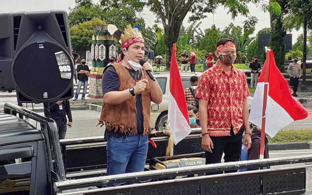 Aksi Penolakan Pemekaran Kotawaringin Tetap Digelar Meski Tak Diizinkan Satgas Covid-19