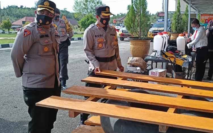 Polres Gunung Mas Gelar Apel Kesiapan 4 Fokus Polda Kalteng