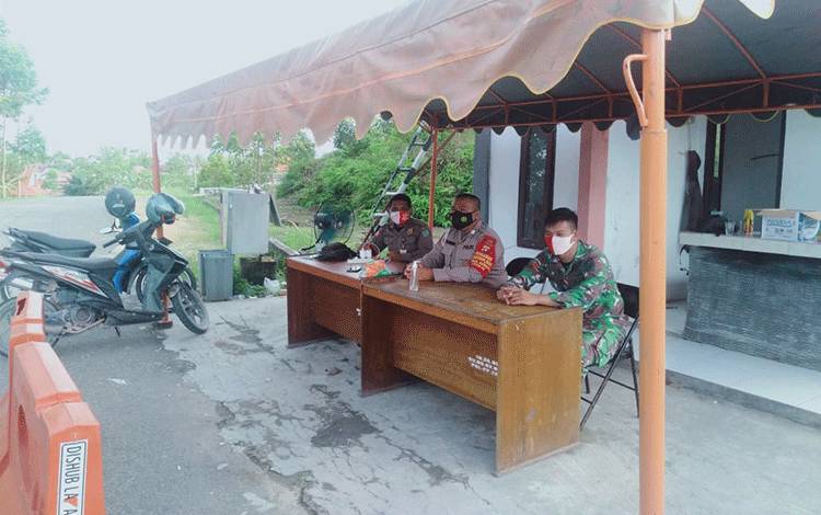 Personel Gabungan Lakukan Penjagaan Mess Desa di Lamandau?