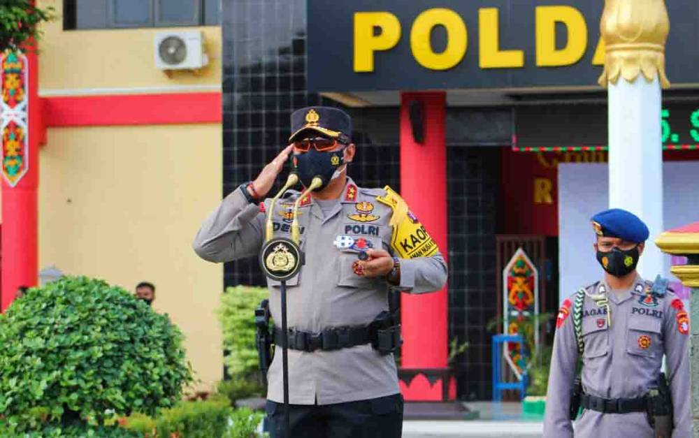 Kapolda Kalteng Pimpin Apel Gelar Personel dan Sarpras Antisipasi Bencana Alam