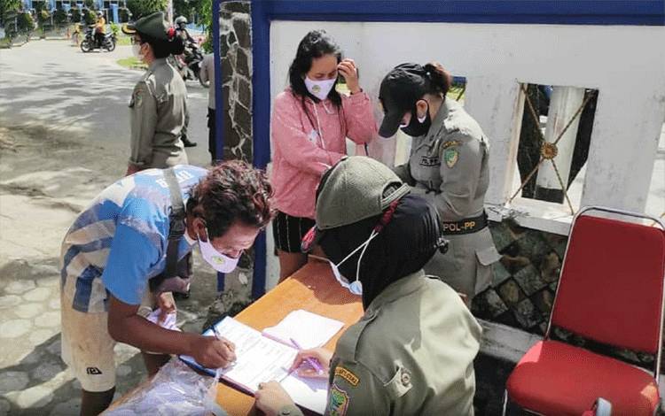 Tim Gabungan Disiplin Protokol Covid-19 Terus Lakukan Operasi Yustisi