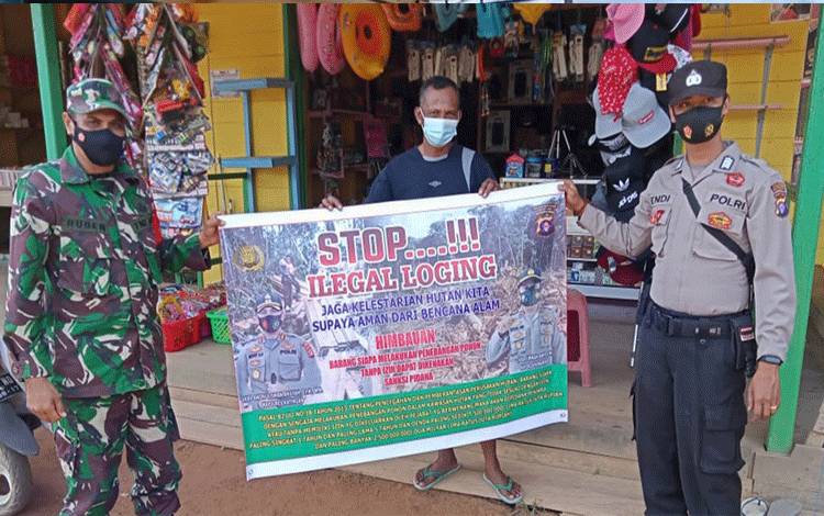 Polsek Marikit Polres Katingan Sosialisasi Cegah Kerusakan Lingkungan