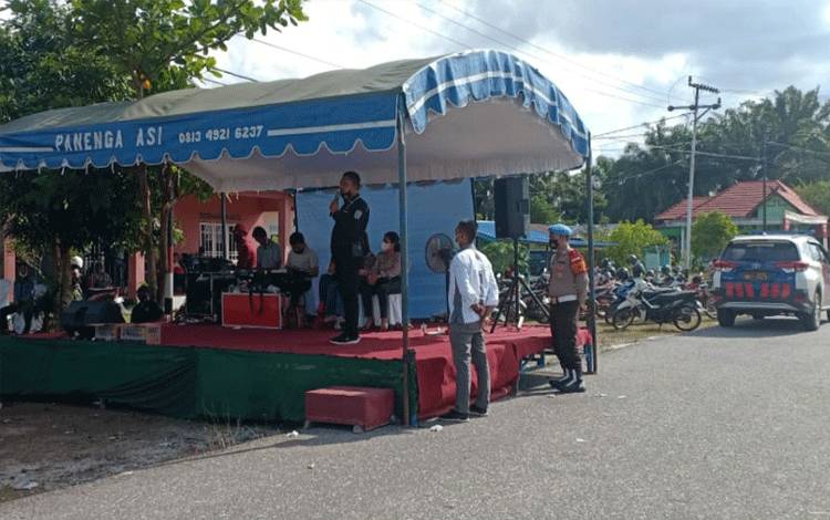 Satgas Aman Nusa Polres Gunung Mas Bubarkan Kegiatan Masyarakat