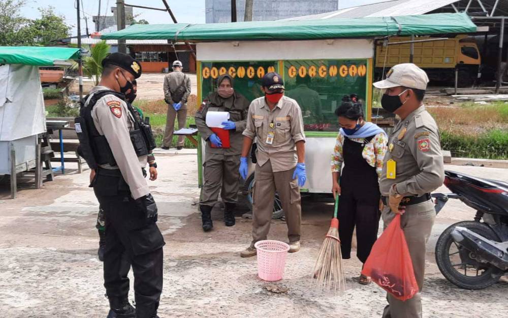9 Pelanggar Terjaring Razia Masker di Pangkalan Bun