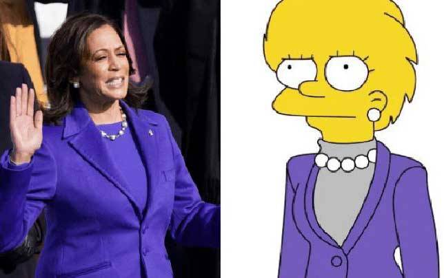 The Simpsons Ramal Pakaian Kamala Harris Saat Pelantikan