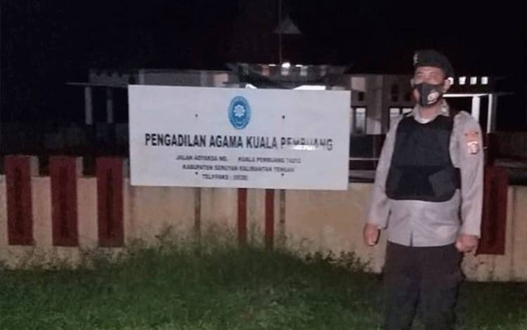 Personel Polsek Seruyan Hilir Lakukan Patroli ke Sejumlah Objek Vital