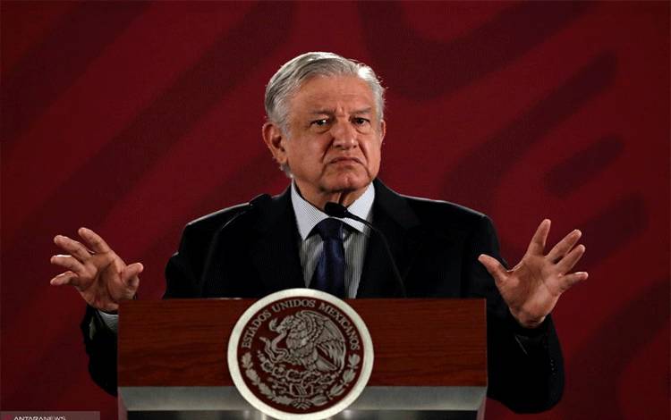 Presiden Meksiko Andres Manuel Lopez Obrador Positif Corona