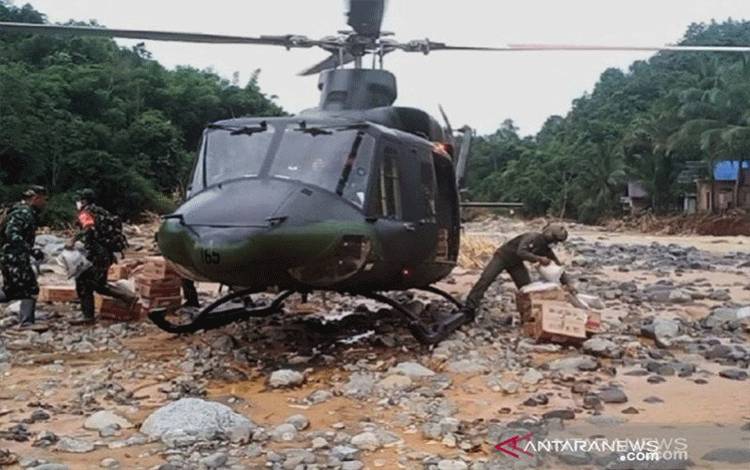 Helikopter Dikerahkan Salurkan Bantuan ke Wilayah Terisolir Kalsel