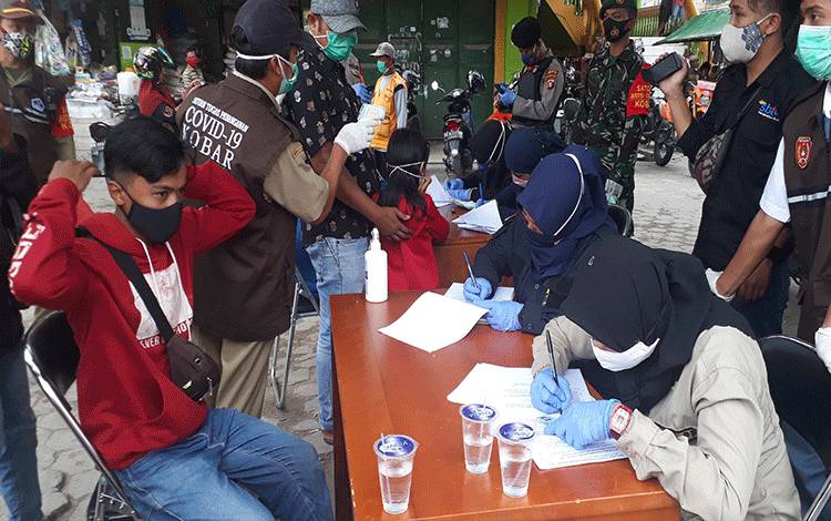2.000 Lebih Pelanggar Tidak Pakai Masker Terjaring Razia di Kobar