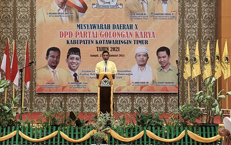 Kata Supian Hadi terhadap Golkar Kotim Selama Dipimpin Supriadi