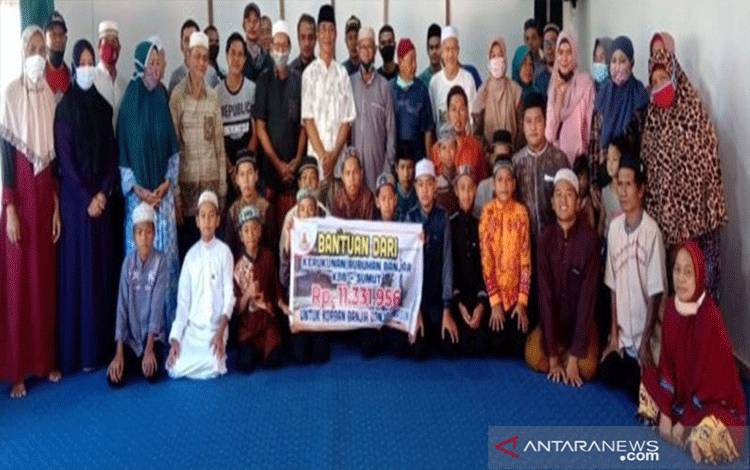 Kerukunan Bubuhan Banjar Sumatera Utara pun Bantu Warga di Tanah Leluhur Mereka Terdampak Banjir Kalsel