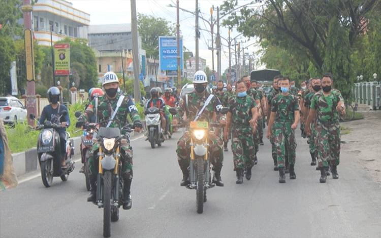Kodim Palangka Raya Gelar Hanmars Pelihara Kemampuan Dasar Keprajuritan
