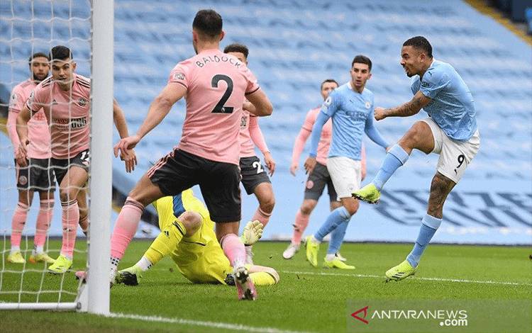 Jesus Kokohkan Posisi Manchester City di Puncak Klasemen