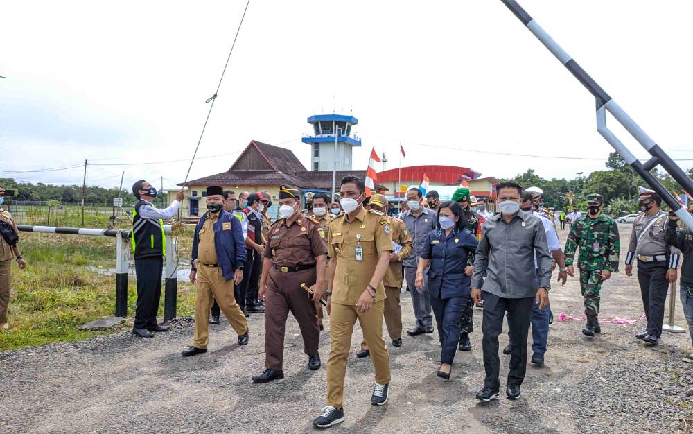 Masih Ada 120 Meter Akses Jalan Baru Bandara H Asan Sampit Belum Teraspal