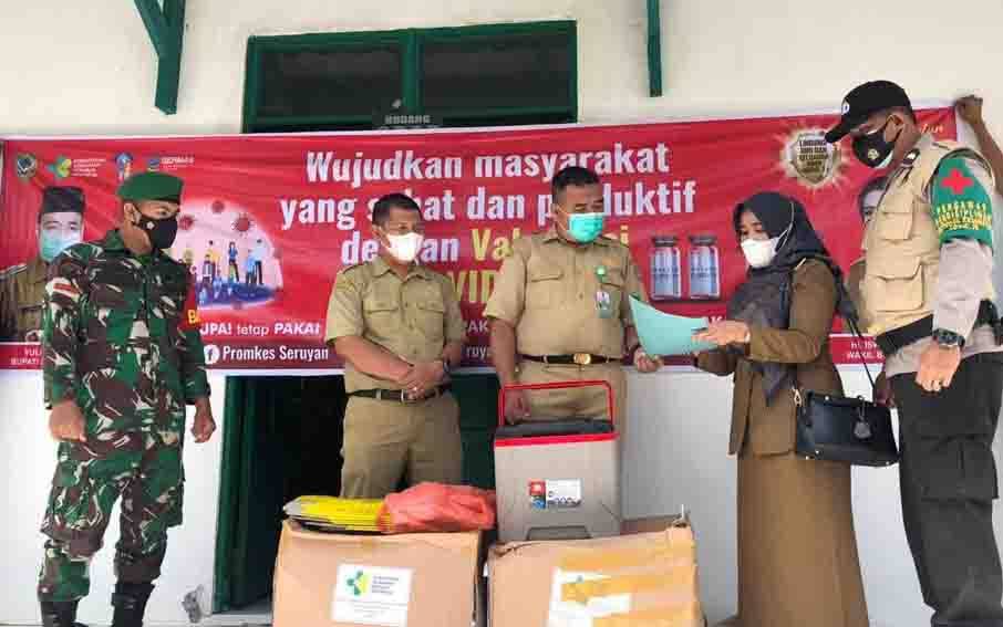 Dua Puskesmas di Seruyan Terima  Pengiriman Vaksin Covid-19