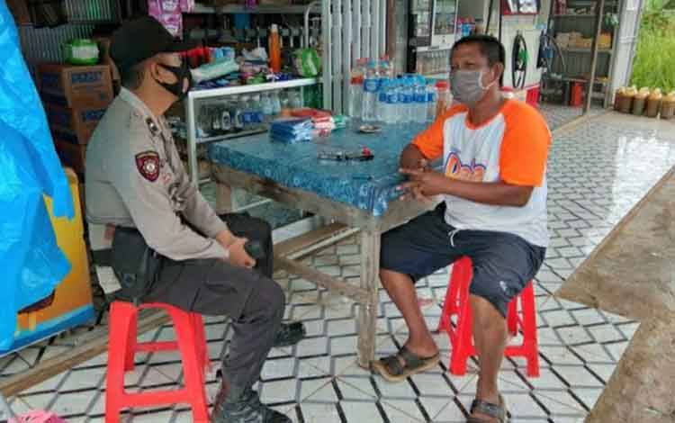 Polsek Kapuas Murung Sambangi Warga Ajak Wujudkan Harkamtibmas
