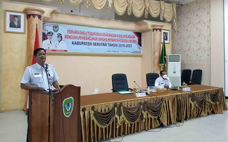 Bappeda Seruyan Gelar Forum Konsultasi Publik Perubahan RPJMD
