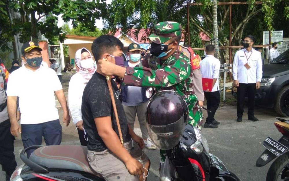 Dandim Palangka Raya Ingatkan Masyarakat Disiplin Gunakan Masker