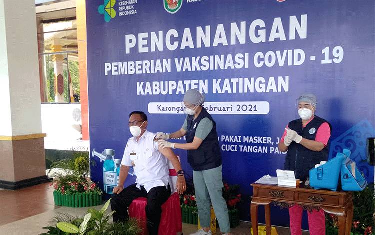 Wakil Bupati Katingan Jalani Vaksinasi Covid-19, Bupati Katingan Tidak, Mengapa....