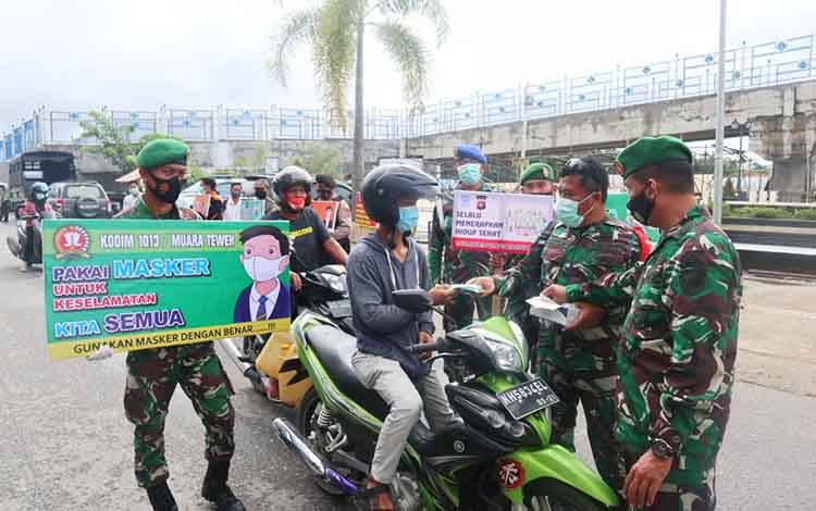 Dandim 1013 /Mtw Ajak Seluruh Elemen Perkuat Sinergi Dukung Prokes