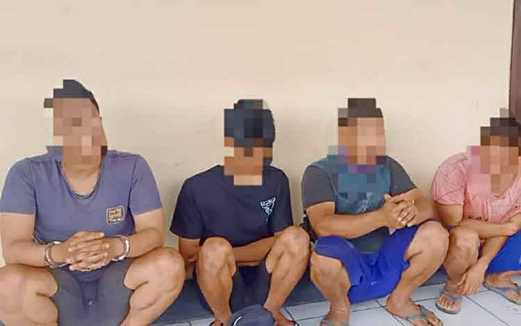 Terlibat Kasus Pencurian Handphone, 4 Laki-Laki Diamankan Polres Kapuas