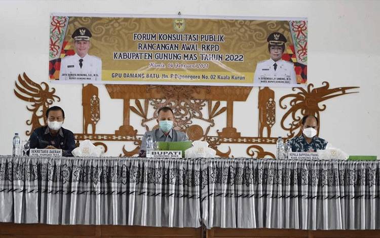Gunung Mas Bahas Penyempurnaan Rancangan Awal RKPD Tahun 2022