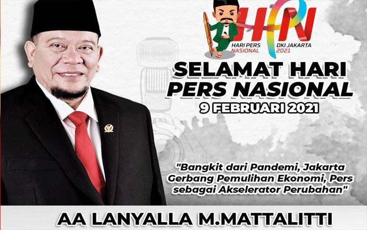 Ketua DPD RI: Pers Harus Jadi Akselerator Perubahan