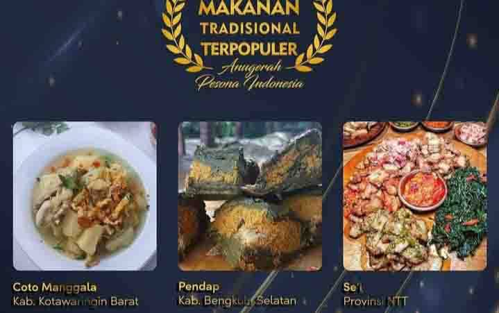 Coto Manggala Khas Kotawaringin Barat Masuk 3 Besar Nominasi Anugerah Pesona Indonesia