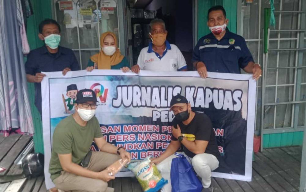 HPN 2021, Jurnalis Kapuas Peduli Gelar Aksi Sosial