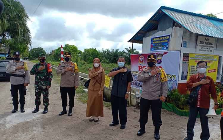 Kodim 1016 Palangka Raya Terjunkan Babinsa Dukung PPKM Mikro