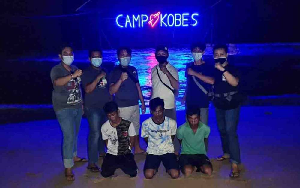 Polisi Ringkus 3 Pemuda Pencuri Hp Wisatawan di Vila Pantai Ujung Pandaran