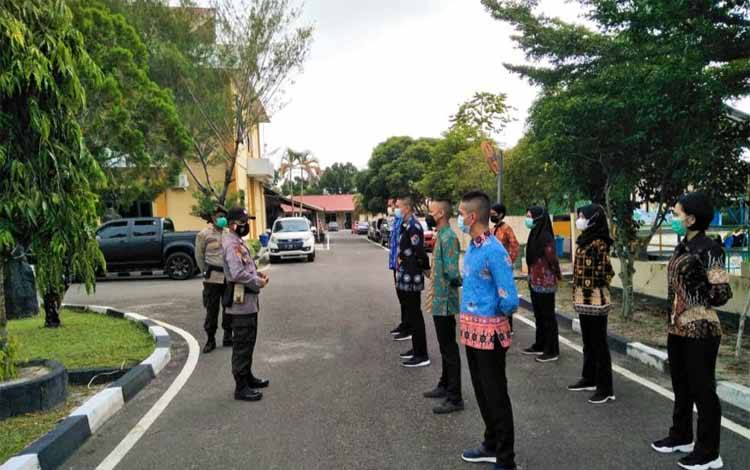 Polresta Palangka Raya Berikan Binlat Calon Siswa Jalur Rekrutmen Proaktif Polri 2021