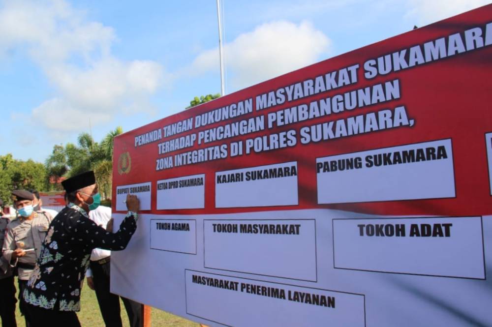 Polres Sukamara Canangkan Pembangunan Zona Integritas