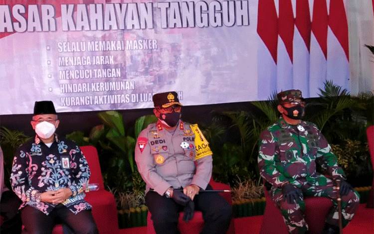Kapolda Kalteng Resmikan Pasar Kahayan Tangguh