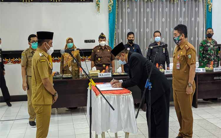 Kepala SOPD Diminta Bisa Kerja Sama dengan Pj Sekda Kotim yang Baru