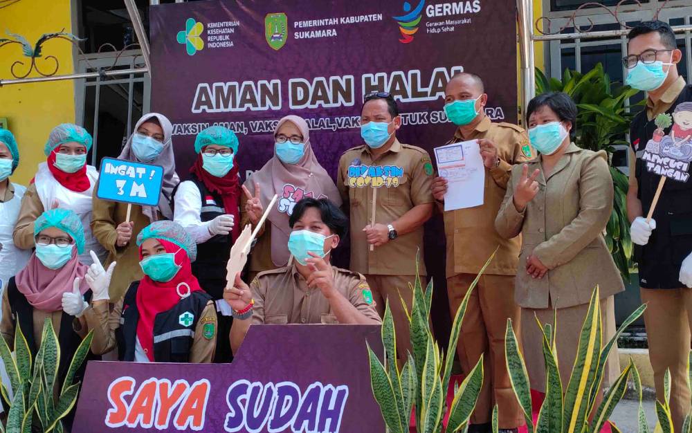 Hampir Seluruh Tenaga Kesehatan di Sukamara Sudah Divaksin