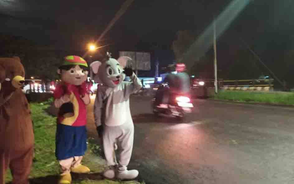 Marak Aktivitas Badut Jalanan di Palangka Raya, ini Kata Dinas Sosial