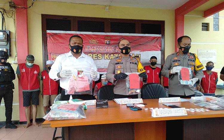 Januari -Februari, Polres Katingan Amankan 1,5 Ons Sabu