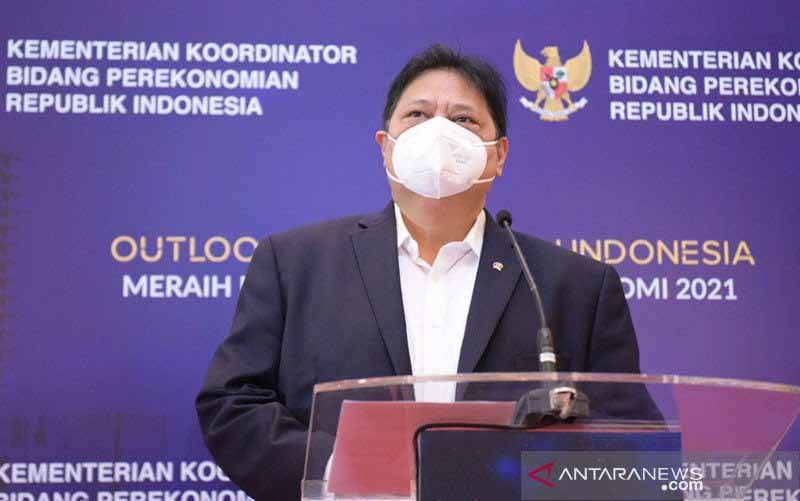Menko Airlangga Proyeksi Ekonomi 2021 "Rebound" Kisaran 5,5 Persen