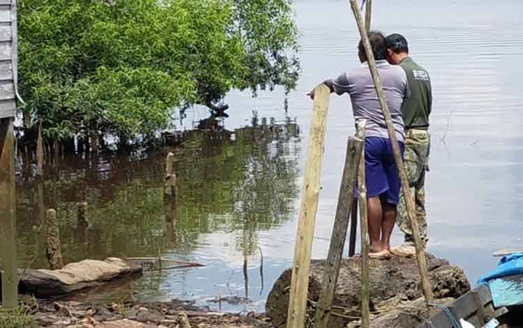 Sudah 4 Kali Buaya Muncul Desa Bangkuang Makmur