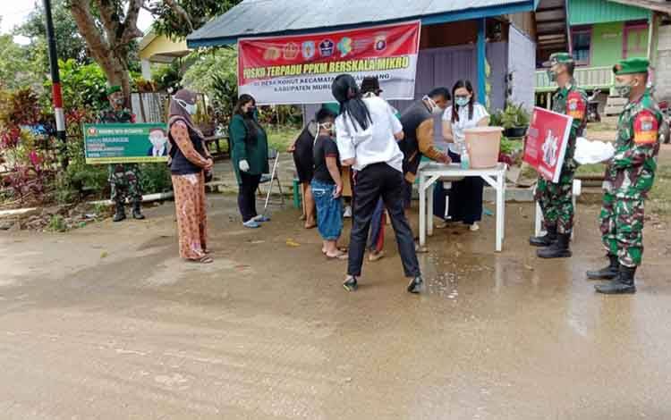 Koramil 02/Montallat Bentuk Posko Terpadu PPKM