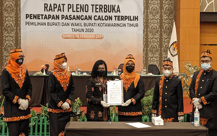 Besok KPU Akan Serahkan Berita Acara dan SK Penetapan Pemenang Pilkada Kotim Ke DPRD