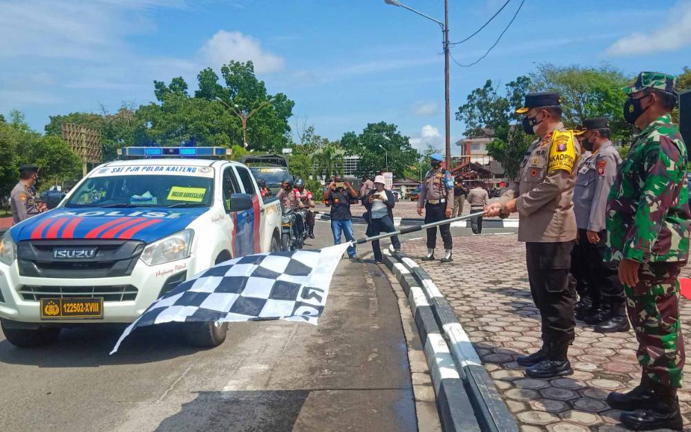 Wakapolda Kalteng Lepas Tim Operasi Yustisi Maskerisasi Menyasar Rumah Ibadah