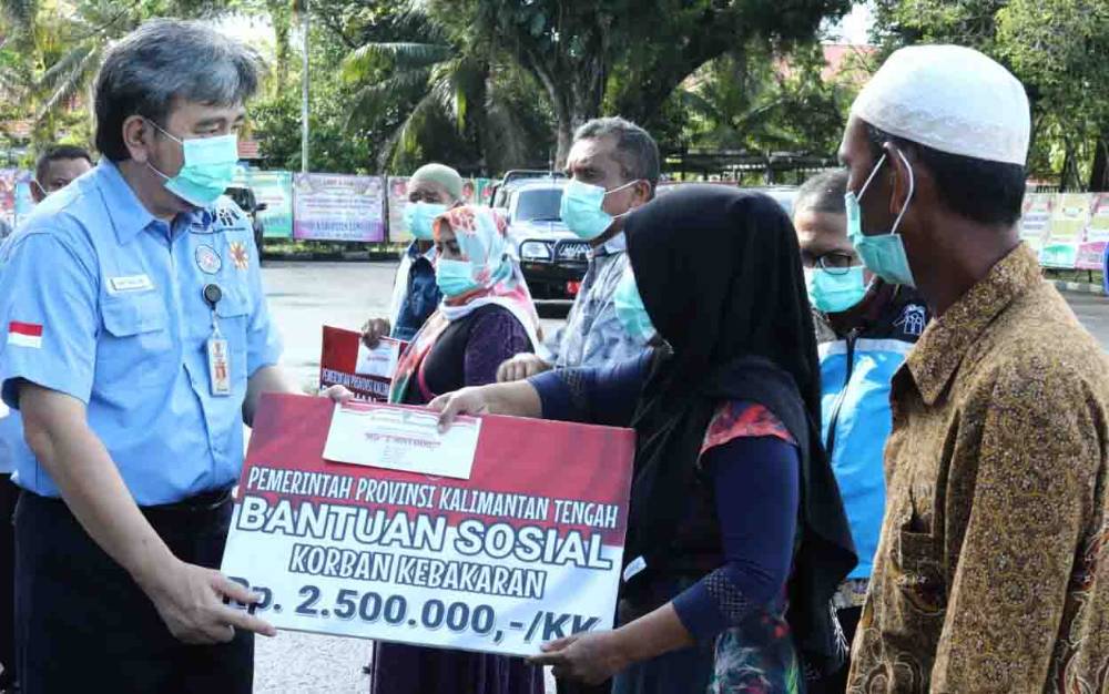 Pemprov Kalteng Saluran Bantuan Bagi Korban Kebakaran di Palangka Raya