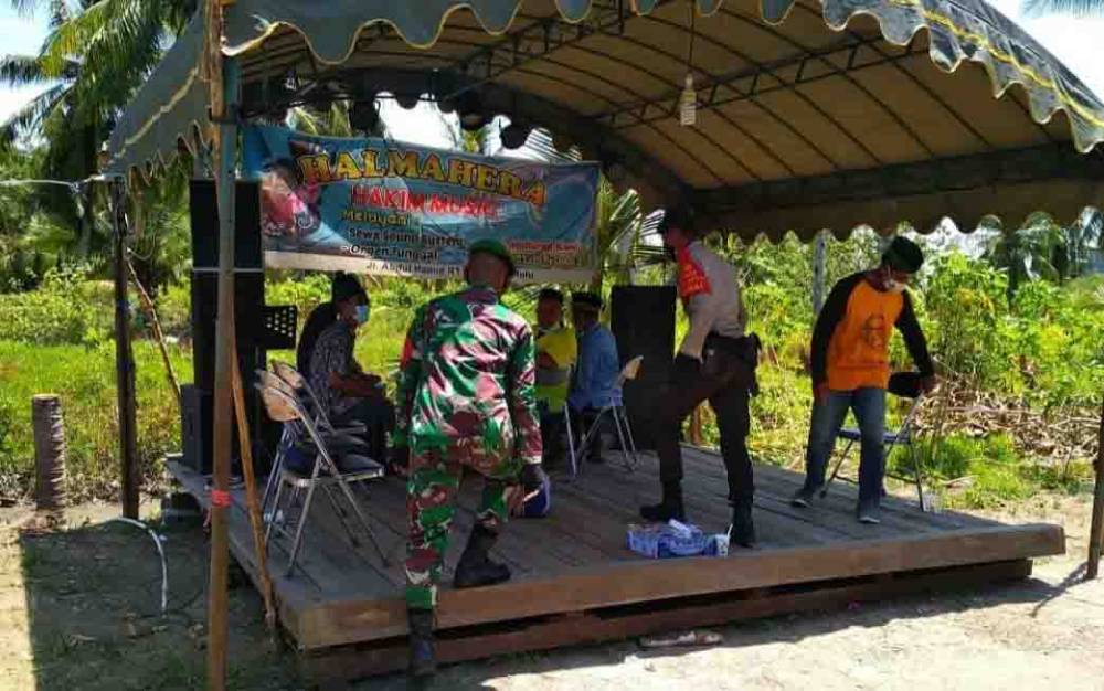Hiburan Pesta Pernikahan Dibubarkan di Kumai