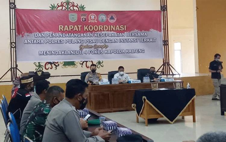 Bupati Pulang Pisau Dukung 4 Fokus Kapolda Kalteng