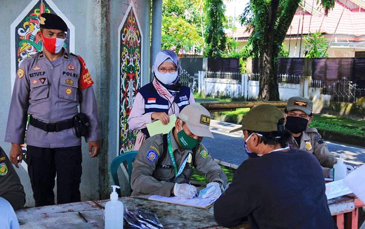 Polresta Palangka Raya Bersama Satgas Covid-19 Terus Lakukan Pendisiplinan Prokes