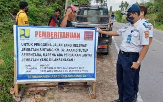 Akses Menuju Jembatan Sintang akan Ditutup Total Selama 13 Jam