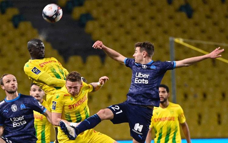 Marseille Bawa Pulang Hanya Satu Poin dari Tim Papan Bawah Nantes
