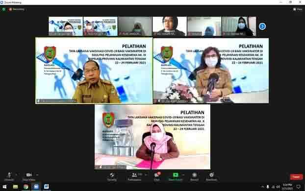 Dinas Kesehatan Kalteng Gelar Pelatihan Vaksinator Gelombang V